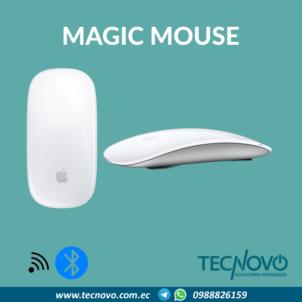 Mouse APPLE Magic Inalámbrico recargable TECNOVO SOLUCIONES INTEGRALES